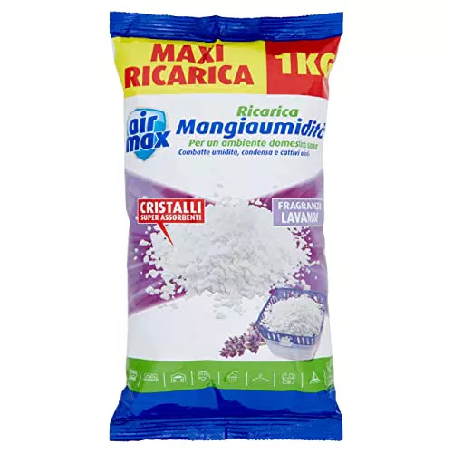 Airmax Ricarica Sali 1Kg, Lavanda, ‎14 x 4 x 25 cm; 1 kg