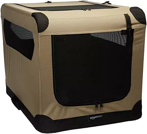 Amazon Basics - Cuccia morbida per cani, pieghevole