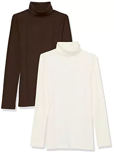Amazon Essentials Dolcevita in Maglia a Costine a Maniche Lunghe dalla vestibilità Aderente Donna