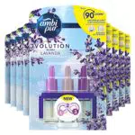 Ambi Pur 3Volution Profumatore per Ambienti, 9 Ricariche, Fragranza Lavanda