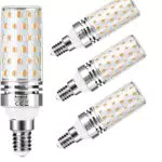 Aogled Lampadine LED E14 12W 3000K, Equivalente 100W Lampada Alogena
