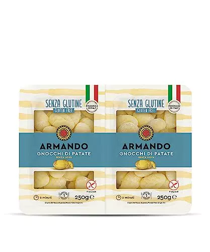 Armando, Gli Gnocchi Gluten Free, Gnocchi di patate senza Glutine e Uova - 11 confezioni da 500 gr