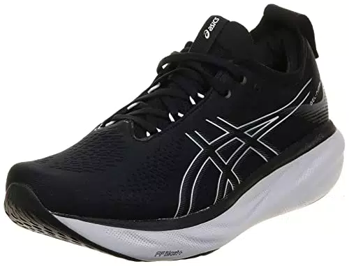 ASICS Nimbus 25 Scarpa da Running, nero/bianco, 43.5