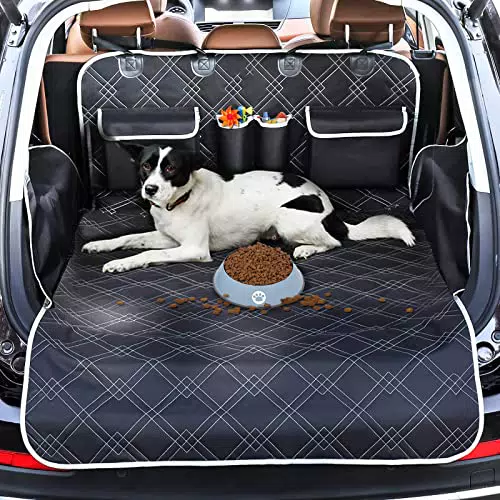 auvstar Telo Auto per Cani, Copri Baule Auto per Cani con Protezione Laterale e Paraurti