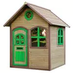 AXI Julia Casa Bambini in legno FSC, Casetta da gioco per giardino/esterno in marrone & verde