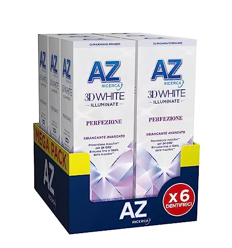 AZ Barra Dentifricio 3DWhite Illuminate Perfezione, Sbiancante Avanzato