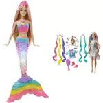 Barbie Sirena Arcobaleno con Capelli Biondi, Luci Colorate