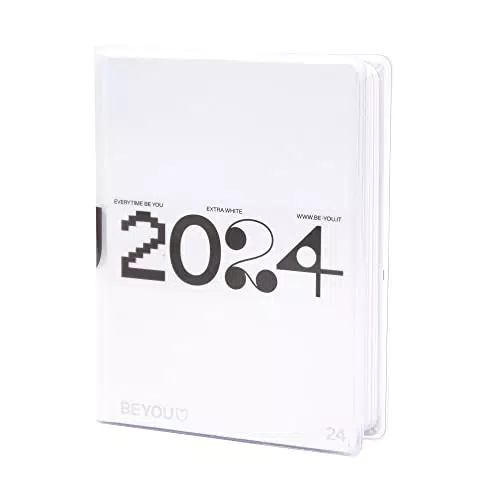 BE YOU Extra White - Diario Scuola 2023-2024, 12 Mesi