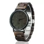 BEWELL Orologio da coppia Fatto a mano in Legno Moda Minimalista Ultra Sottile Orologio analogico al quarzo per Uomo Donna W163A