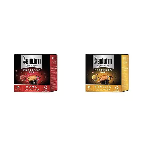 Bialetti Caffè d'Italia, Box 32 Capsule, Roma e Venezia