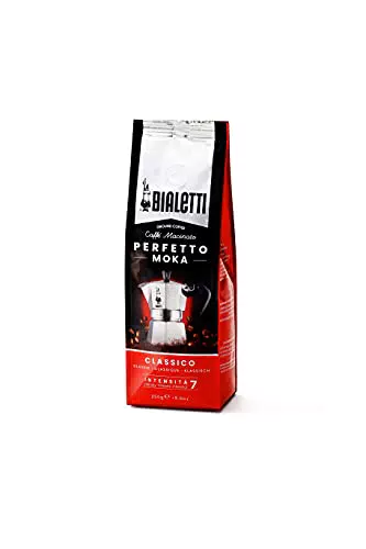 Bialetti Perfetto Moka Caffè Macinato, Classico - 1 x 250 gr