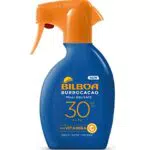 Bilboa Burrocacao Spray Solare Trigger SPF 30, Protezione Alta per Pelli Sensibili