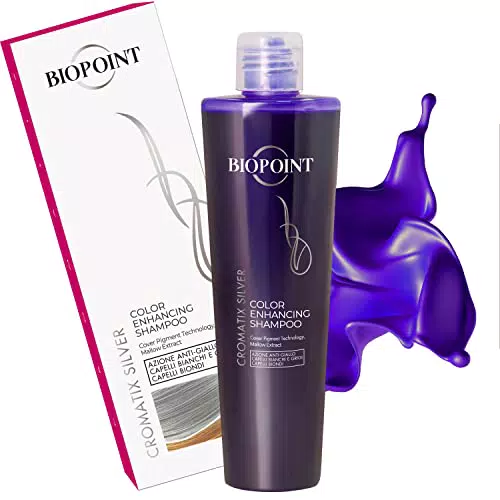 Biopoint Cromatix Silver - Shampoo Ravvivante Antigiallo per Capelli Bianchi