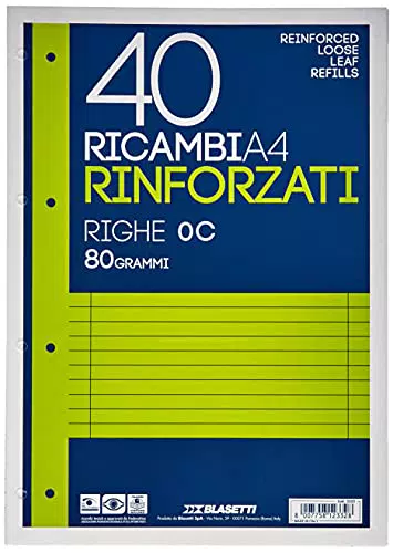 Blasetti 2332, Ricambi rinforzati con banda transparente