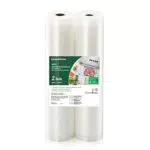 Bonsenkitchen Sacchetti per Sottovuoto, 2 rotoli 28 x 600 cm Sacchi commerciali per conservazione alimenti e cottura Sous Vide
