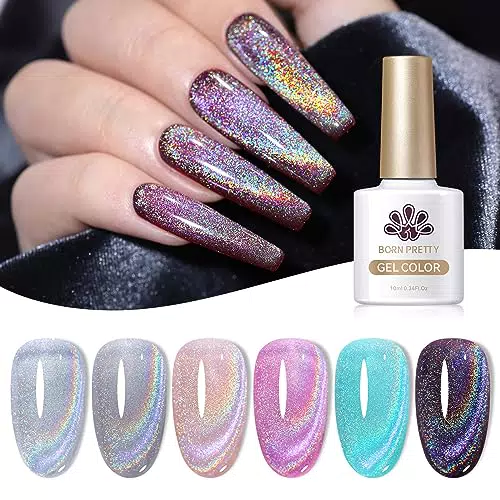 BORN PRETTY Smalto Semipermanente Glitter Magnetico Cat Eye