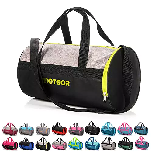 Borsa Palestra con Scomparto per Scarpe Borsone Viaggio Borse Piscina Sportiva Duffel Bag per Uomo Donna - Borsa a Tracolla Spalla Weekend Campeggio Sport Fitness 25L