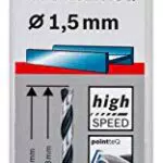Bosch Accessories 2608577183 HSS PointTeQ - Set da 10 Pezzi di Punte Elicoidali per Trapano per Metallo