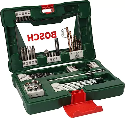 Bosch Set da 48 Pezzi di Punte e Bit V-Line in Titanio