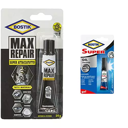 Bostik MAX REPAIR + Colla Istantanea Universale Ultra Rapido Gel