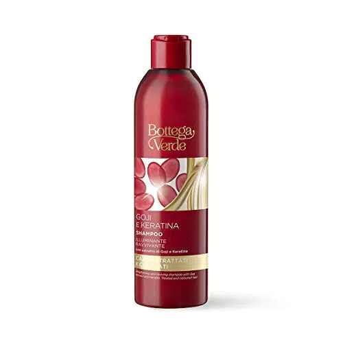 Bottega Verde, Goji e Keratina - Shampoo - illuminante ravvivante - con estratto di Goji e Keratina - capelli trattati e colorati