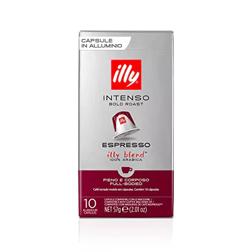 Caffè illy Tostato INTENSO in Capsule Compatibili* - 10 confezioni da 10 capsule