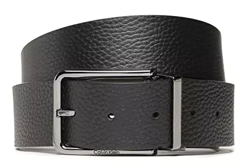 Calvin Klein Cintura Uomo Warmth PB 4.0 cm Cintura in Pelle