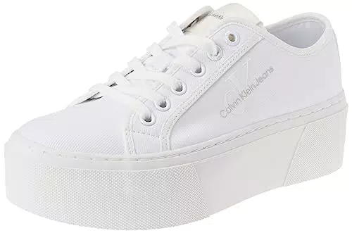 Calvin Klein Cupsole Flatform Nuovo Pearl Wn, Sneaker Donna