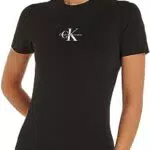 Calvin Klein Jeans Maglietta Monologo Slim Fit S/S, CK Black