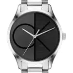 Calvin Klein Orologio Analogico al Quarzo Unisex con Cinturino in Acciaio Inossidabile Argentato - 25200163