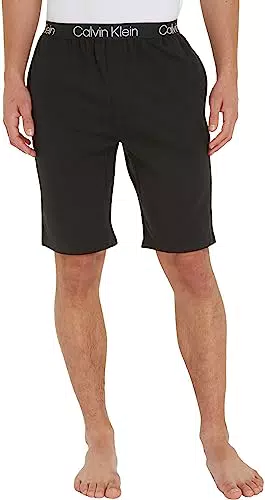 Calvin Klein Pantalone Pigiama Uomo Corto, Nero, XL