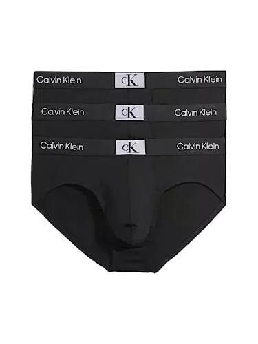 Calvin Klein Slip Hipster Uomo Confezione da 3 Cotone Elasticizzato