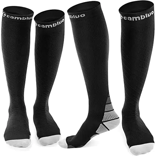 CAMBIVO 2 Paia Calze Compressione Graduata Donna e Uomo
