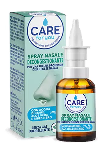 CARE For You, Spray Nasale Decongestionante - per una Pulizia Profonda delle Fosse Nasali