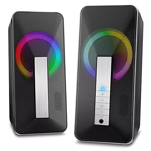 Cassa PC USB, Altoparlante Bluetooth 10W Stereo Speaker Subwoofer Portatile per Notebook Laptop MP3 iPhone 11 pro XS Max XR x 8s iPad Samsung S20 S10 S9 Huawei Mate 30 P30 P20 Pro 10 HTC LG