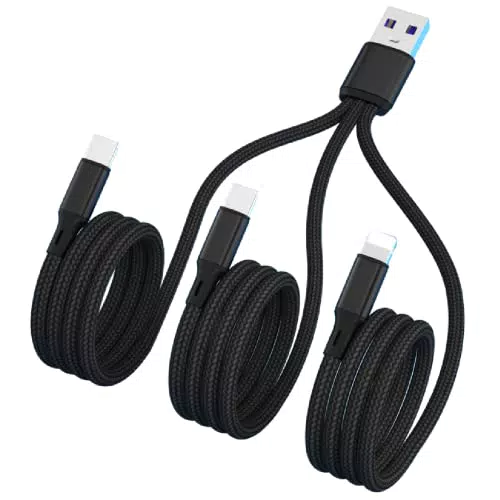 Cavo USB 3 in 1, 2 usb + 1 iphone