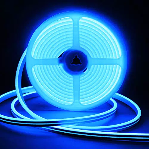 CHACOKO 5M Striscia LED al Neon 600 LEDs, Blu Impermeabile IP65 Luci LED in Silicone