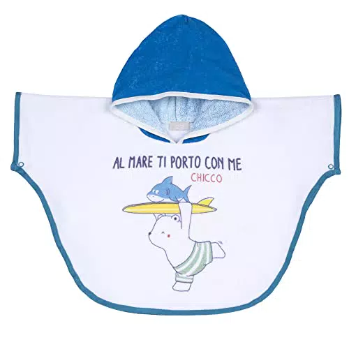 Chicco, Accappatoio Mare, Bimbo 0-24, 12 mesi, Bianco III