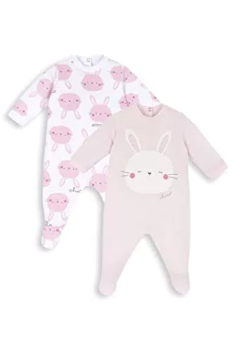 Chicco Set Tutine In Cotone con piedino, Tutina Unisex 0-24