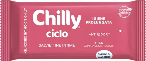 Chilly Salviettine Ciclo, Salviette per l'Igiene Intima