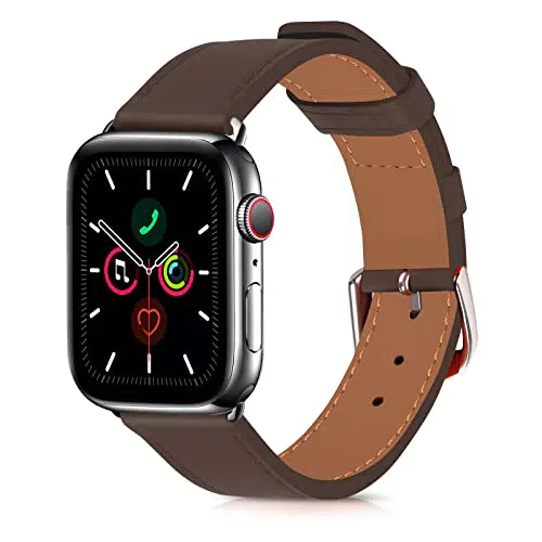 Cinturini Compatibili con Apple Watch - YUETUQL Cinturini in Pelle di Ricambio Premium Compatibili Con Apple Watch SE/iWatch Series 7 6 5 4 3 2 1