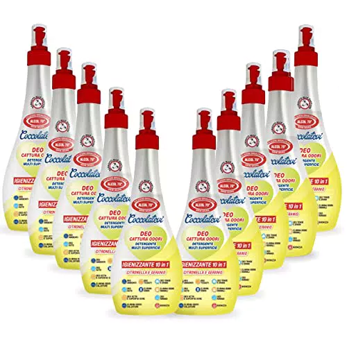 COCCOLATEVI Deo 10 in 1 Citronella e Geranio 300 ml x 10 Cattura Odori