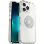 Cover per iPhone 13 Pro OtterBox Otter+Pop, resistente a shock e cadute; cover con PopGrip PopSockets
