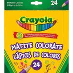 CRAYOLA - Matite Colorate, 24 Colori Assortiti, Pre-temperate