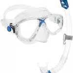 Cressi Marea Vip - Combo Set Maschera Marea + Snorkel Mexico Immersioni e Snorkeling Trasparente/Blu