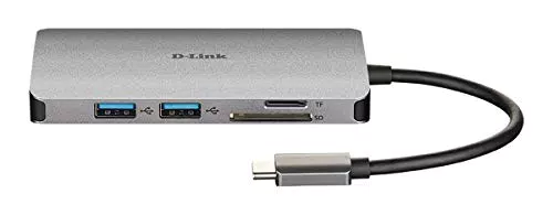 D-Link DUB-M810 Hub USB di Tipo C 8 in 1, con HDMI 4K e 1080 p