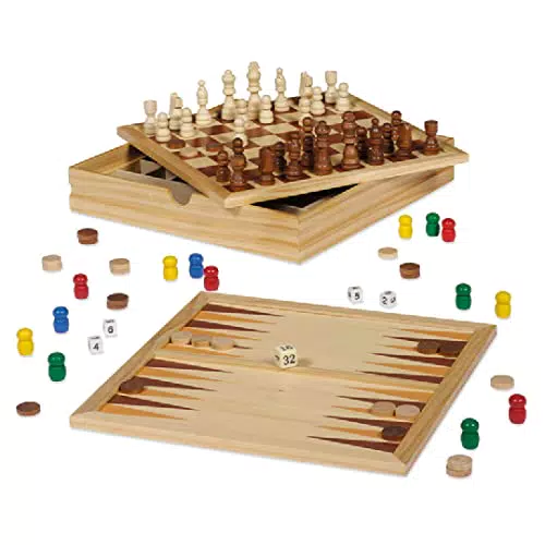 Dal Negro Top Games 30 Dama/Scacchi Tria Gioco Da Tavolo Giocattolo 872