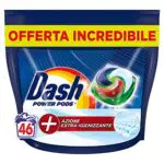 Dash Power Pods Detersivo Lavatrice In Capsule, 46 Lavaggi