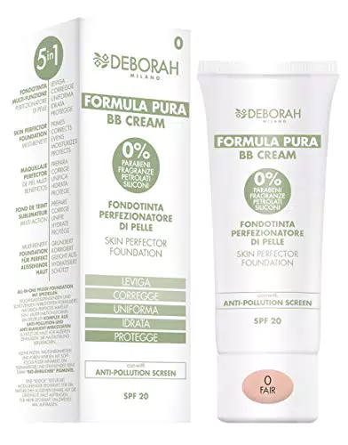 Deborah Milano - BB Cream Formula Pura SPF 20 con Ingredienti Naturali