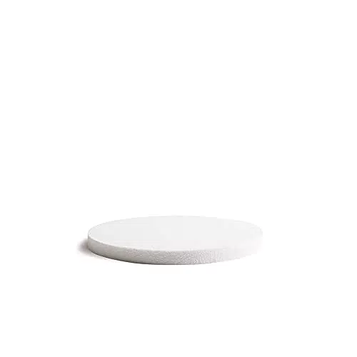 Decora 0173802 Disco, polistirolo, Bianco, 25x2, 5 cm